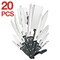 Ronco 20 Piece Knife Set, Full-Tang Handle, Professional Kitchen Knife Set